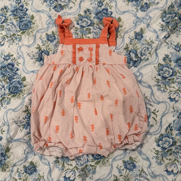 Gymboree Orange and White Baby Dress - Picture 1 of 4